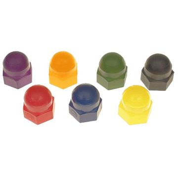 #6-32 Acorn Nut, Natural Nylon - Colored
